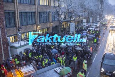 Demo gegen Dieselfahrverbot am Neckartor Stuttgart