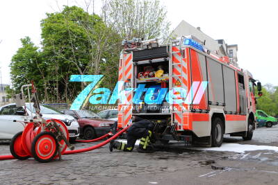 Brand am 1. Mai - Großeinsatz im Leipziger Osten