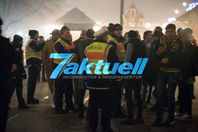 Silvester in Stuttgart auf dem Schloßplatz