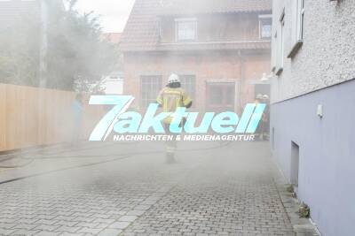 Kellerbrand in Fellbach durch Kompressor