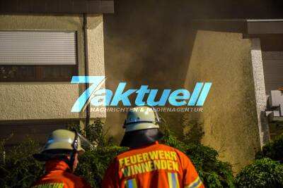 Birkmannsweiler: Zimmerbrand in Einfamilienhaus - Starke Rauchentwicklung - Feuerwehr im Einsatz